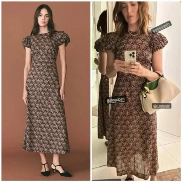 Doen Rhodia Dress in Mulberry Vine Floral - Picture 2 of 12